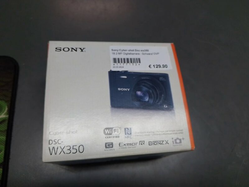 Sony Cyber-shot Dsc-wx350 | 18.2 MP Digitalkamera - Schwarz |  mit Originalverpackung | Zustand: Sehr Gut