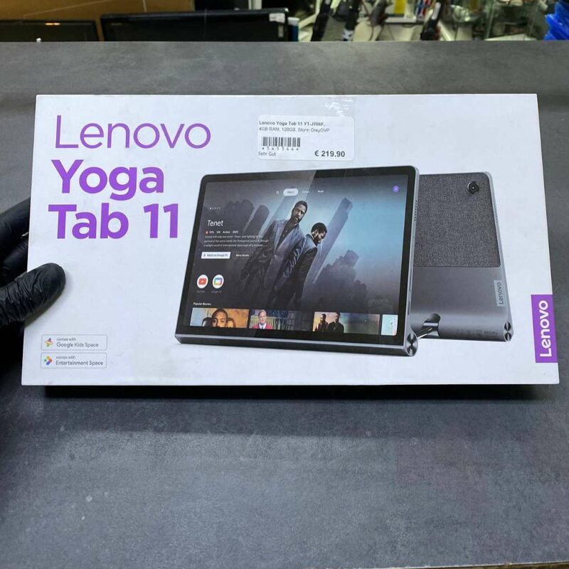 Lenovo Yoga Tab 11 YT-J706F,  | 4GB RAM | 128GB | Storm Greymit Originalverpackung | Zustand: Sehr Gut