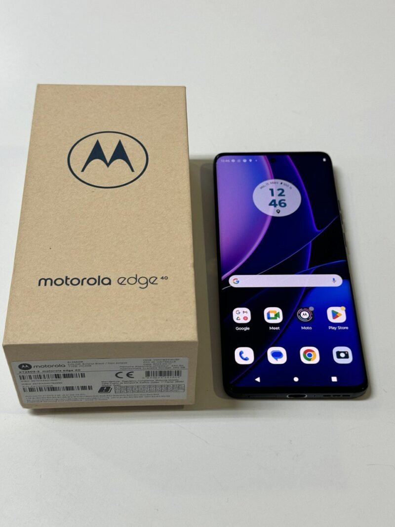 Motorola Edge 40 Eclipse Black 256GB | Mit Verpackung  |  Ladegerät | SimLock: Frei | Zustand: Sehr Gut | Farbe: schwarz